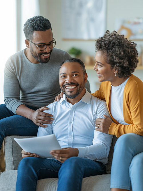 Family receiving care